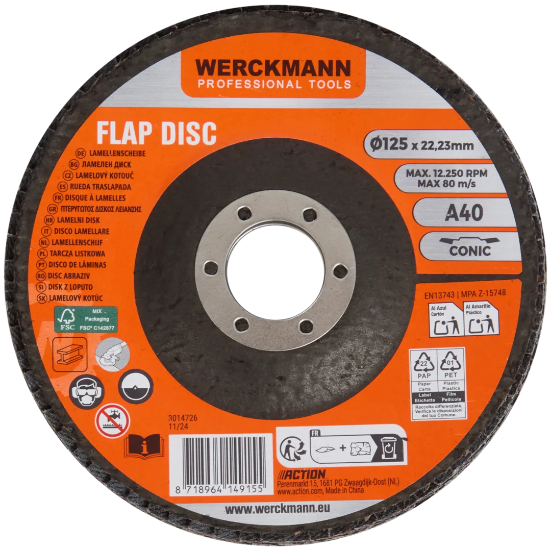 Werckmann lamellenschijf Ø 125 x 22,5 mm | 2 stuks