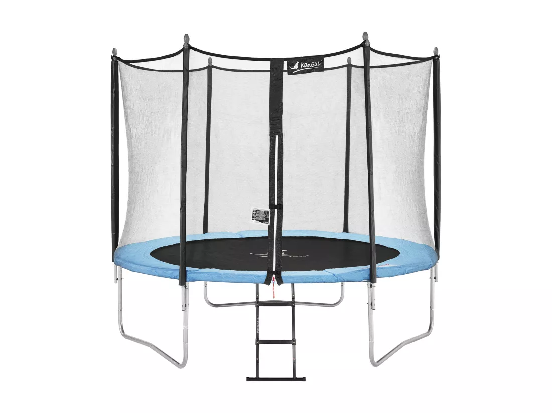 Kangui - Trampoline de jardin 305 cm + filet de sécurité + échelle | Normes EU | Montage facile