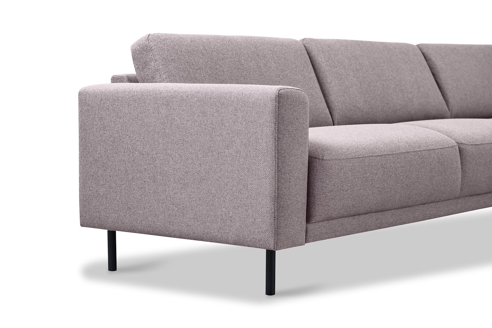 Portland hjørnesofa 32 Tekstil Herby 60 Mole med sorte ben