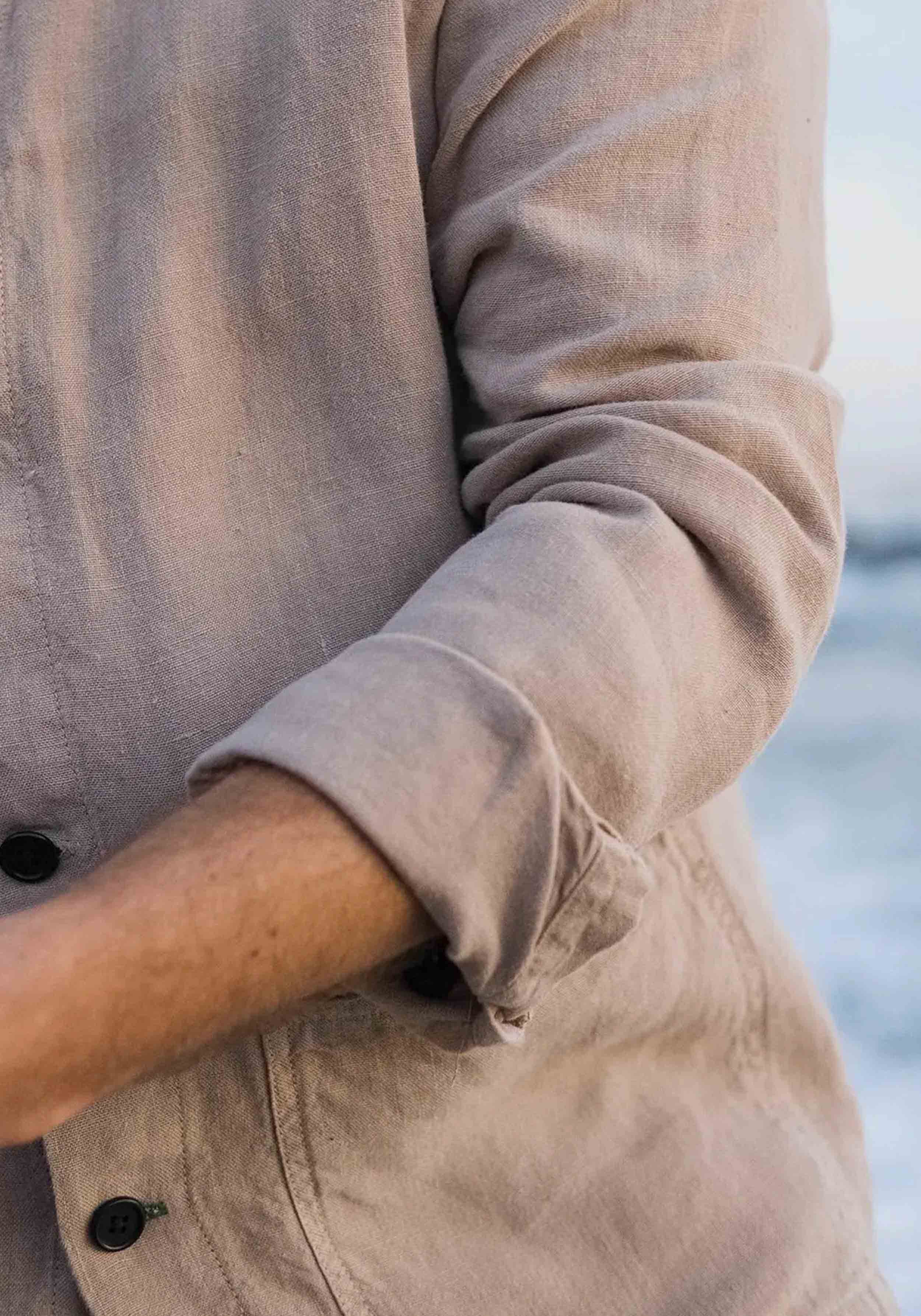 Carpasus Leinen-Overshirt Ilha Desert