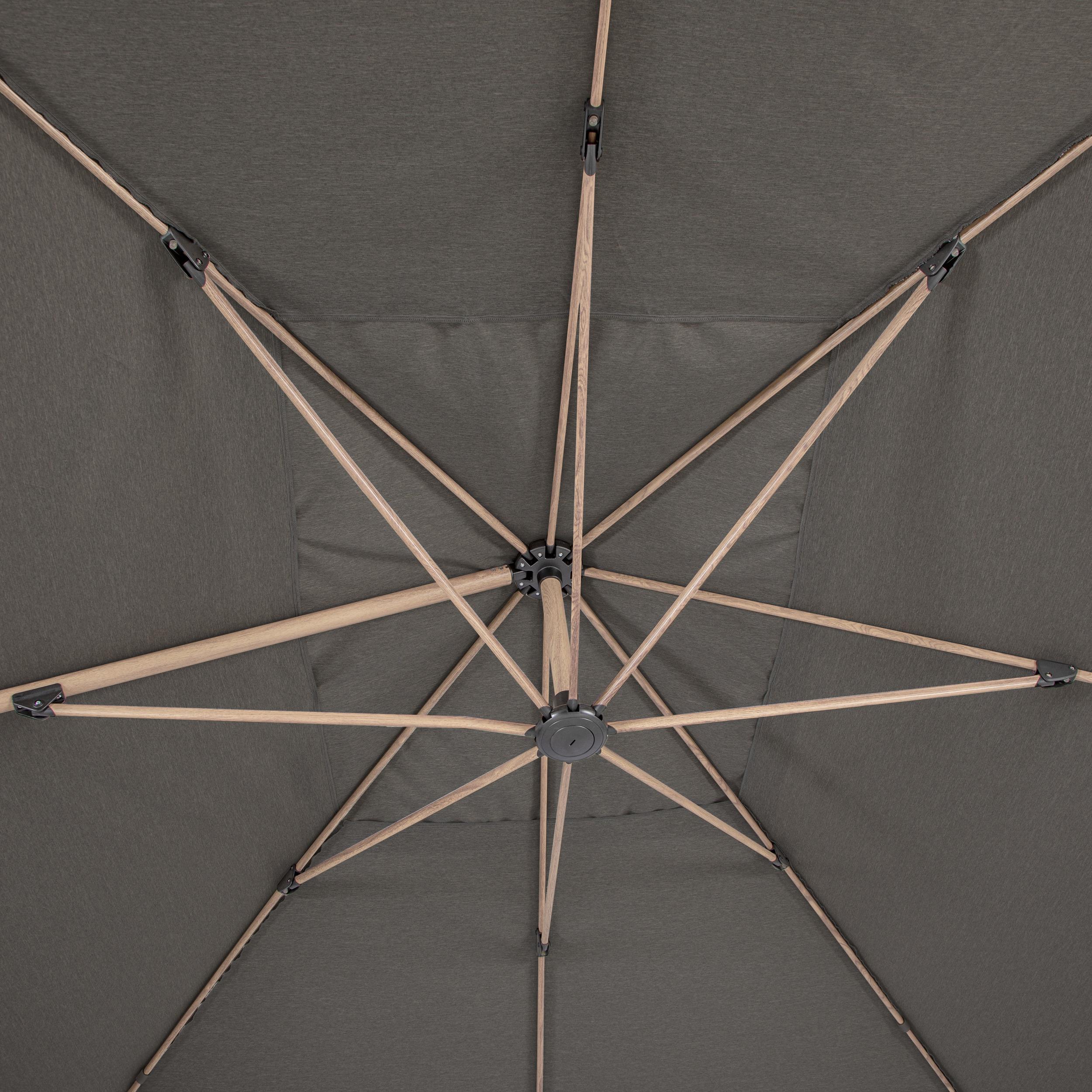 PARASOL DECENTRE SOLY 3X4M HONEY CHARBON
