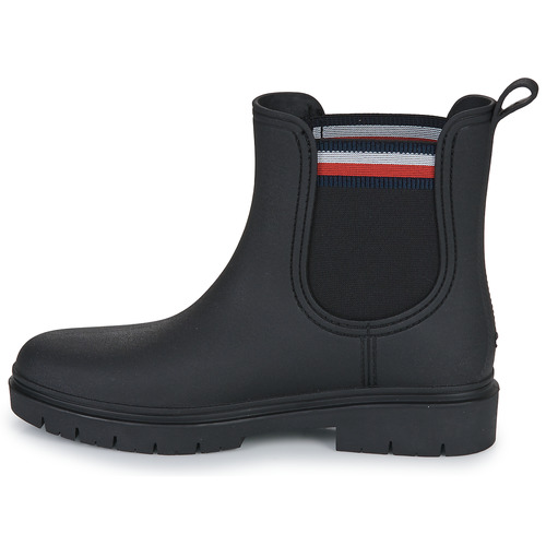 Tommy Hilfiger - Rain Boot Ankle Elastic - Noir