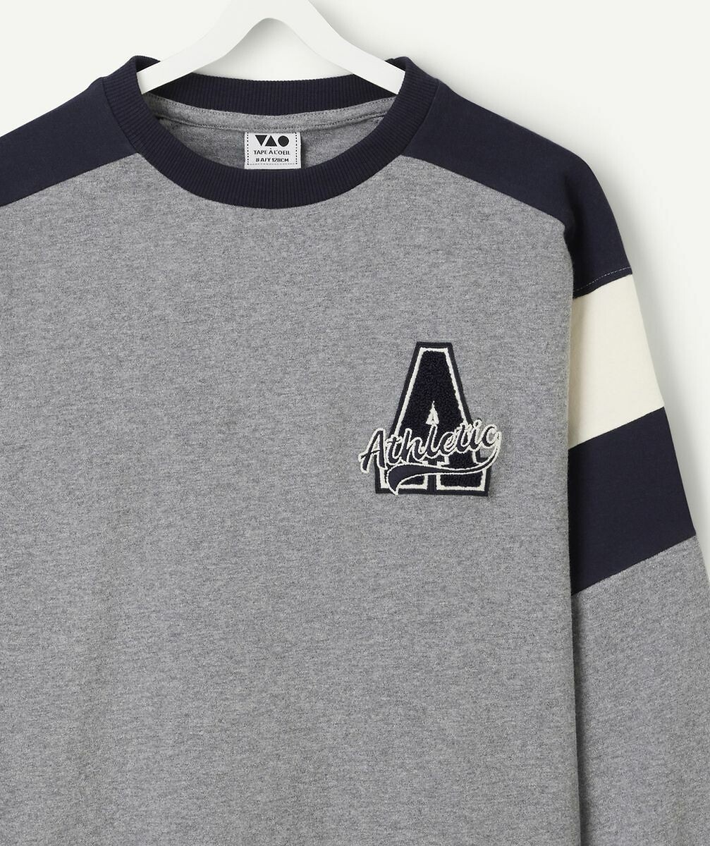 TAPE A L'OEIL<br>Camiseta de manga comprida com blocos de cores