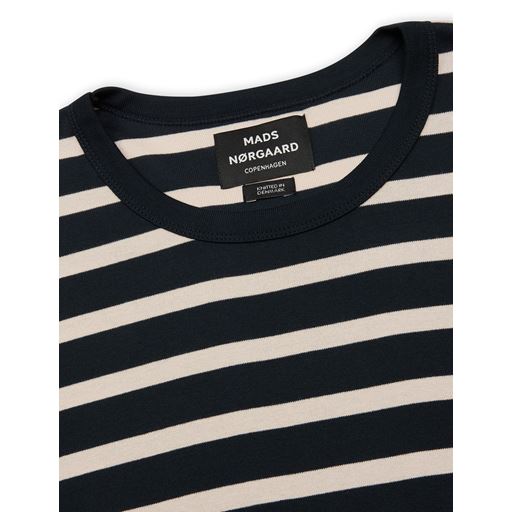 Mads Nørgaard Trio Rib Tabias T-shirt, Deep Well/Vanilla Ice, XXL