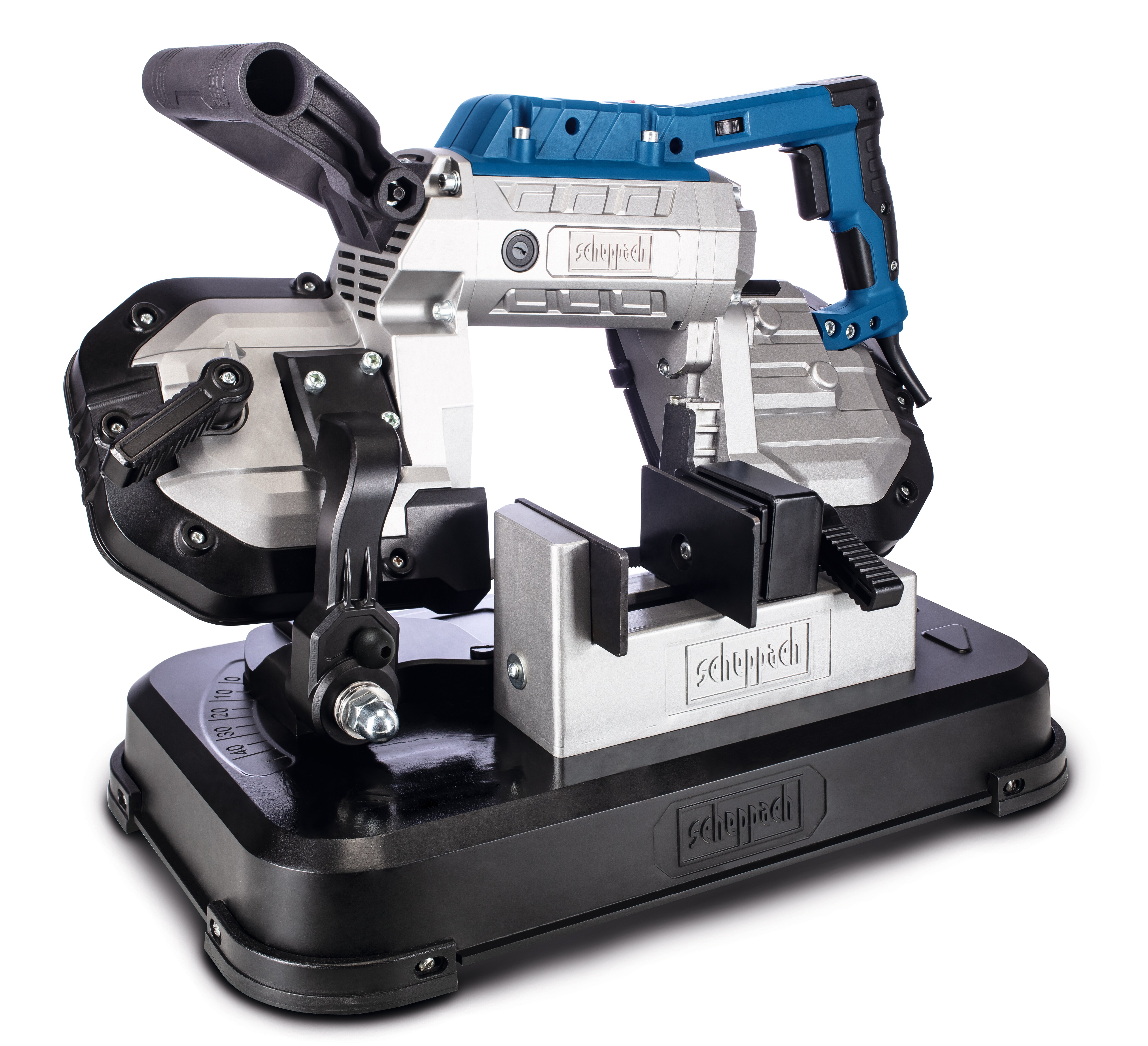Scheppach Metall-Bandsäge MBS1200 1141 mm inkl. variabler Geschwindigkeit, Laser, LED & Untergestell