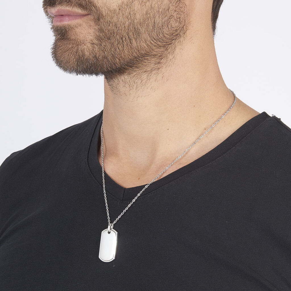 Collier Eutrope Acier Blanc