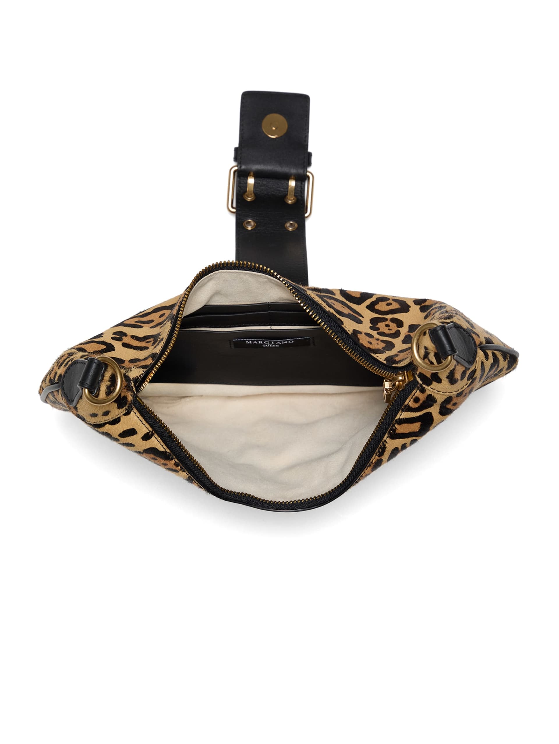 Bolsa de ombro Leopard Crescent