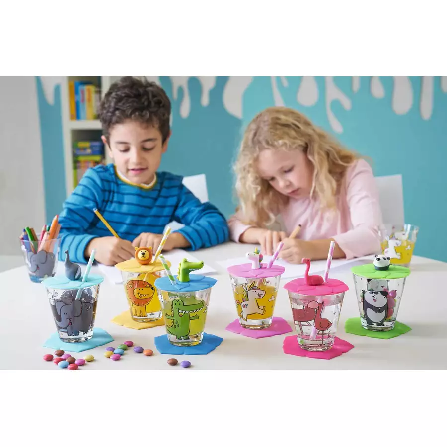 Leonardo Kindertasse und Trinkglas Bambini 2er Set grün