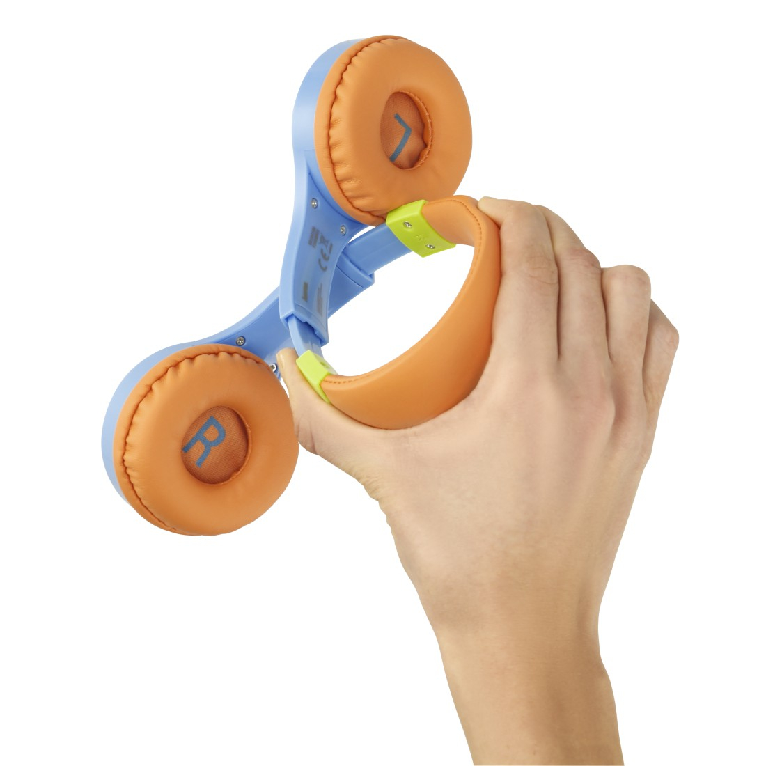 Kids Guard Kinder On-Ear Kopfhörer 85dB Begrenzte Lautstärke 3.5mm Klinken Anschluss (00184106) - Blau / Orange