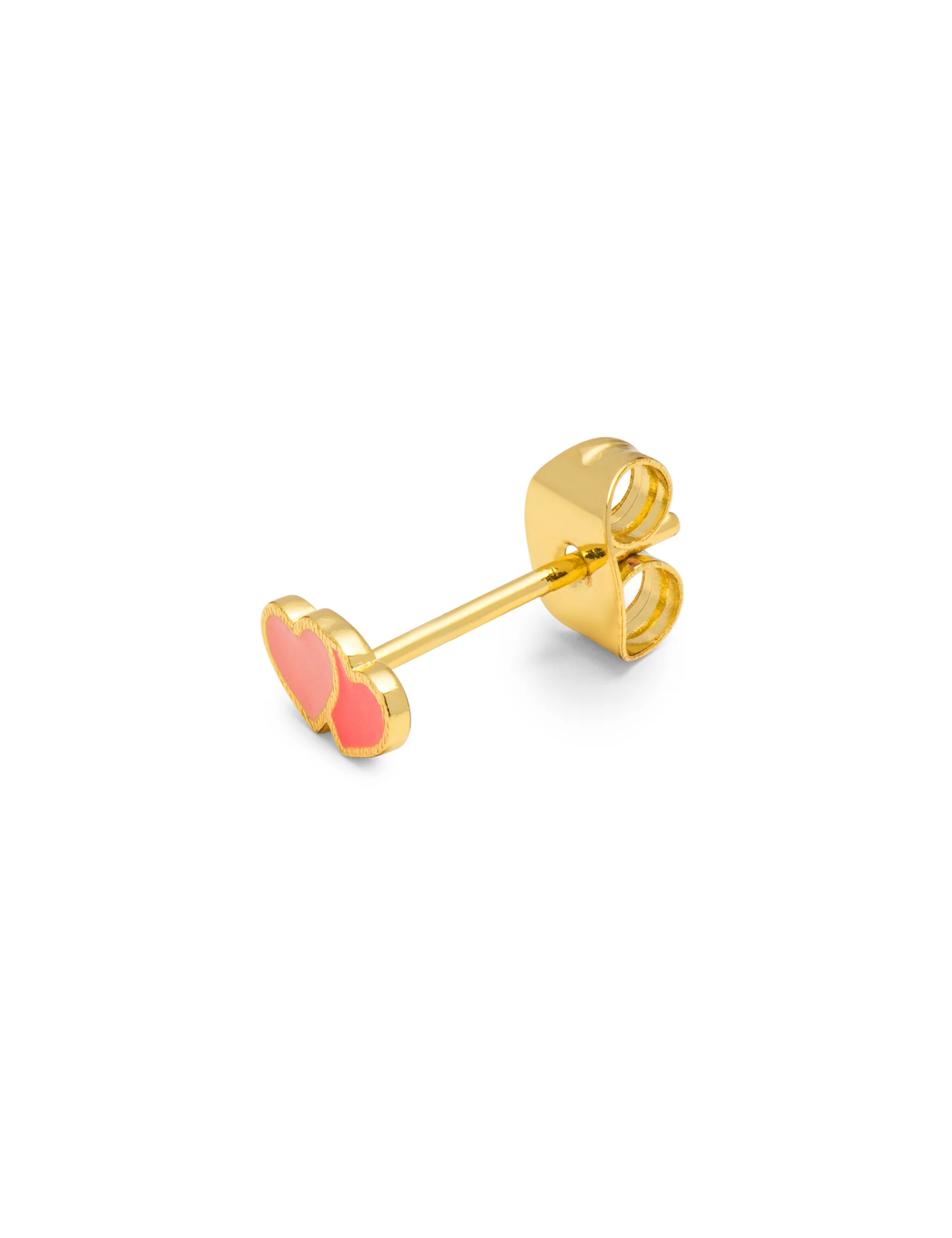 LULU Copenhagen  2 Hearts ørering - forgyldt