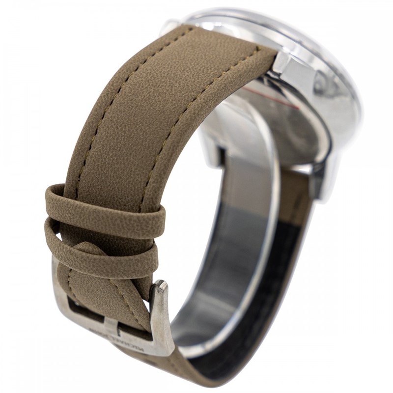 Coffret montre Homme M. JOHN bracelet Cuir Marron