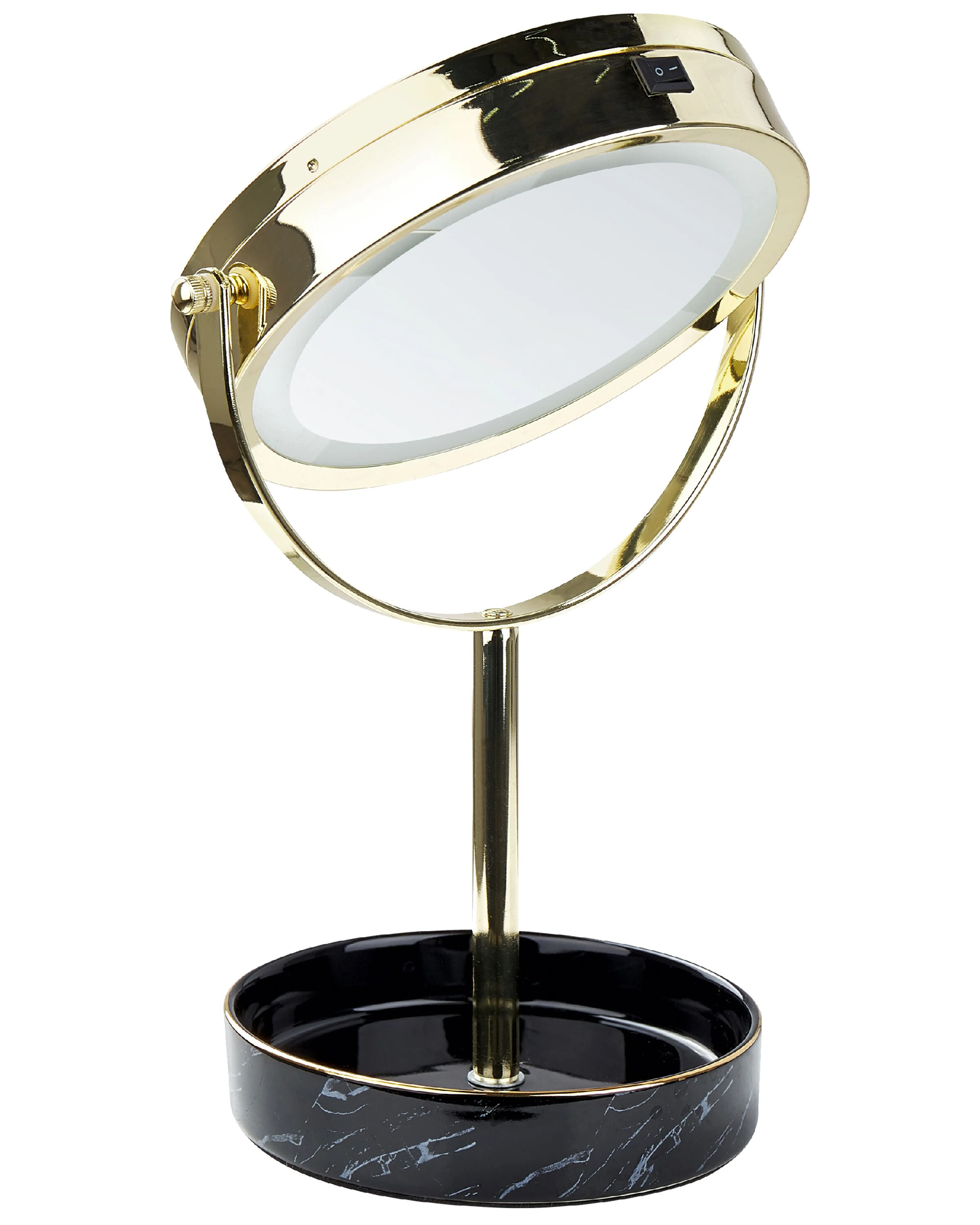 Make-up spiegel LED SAVOIE Zwart/goud
