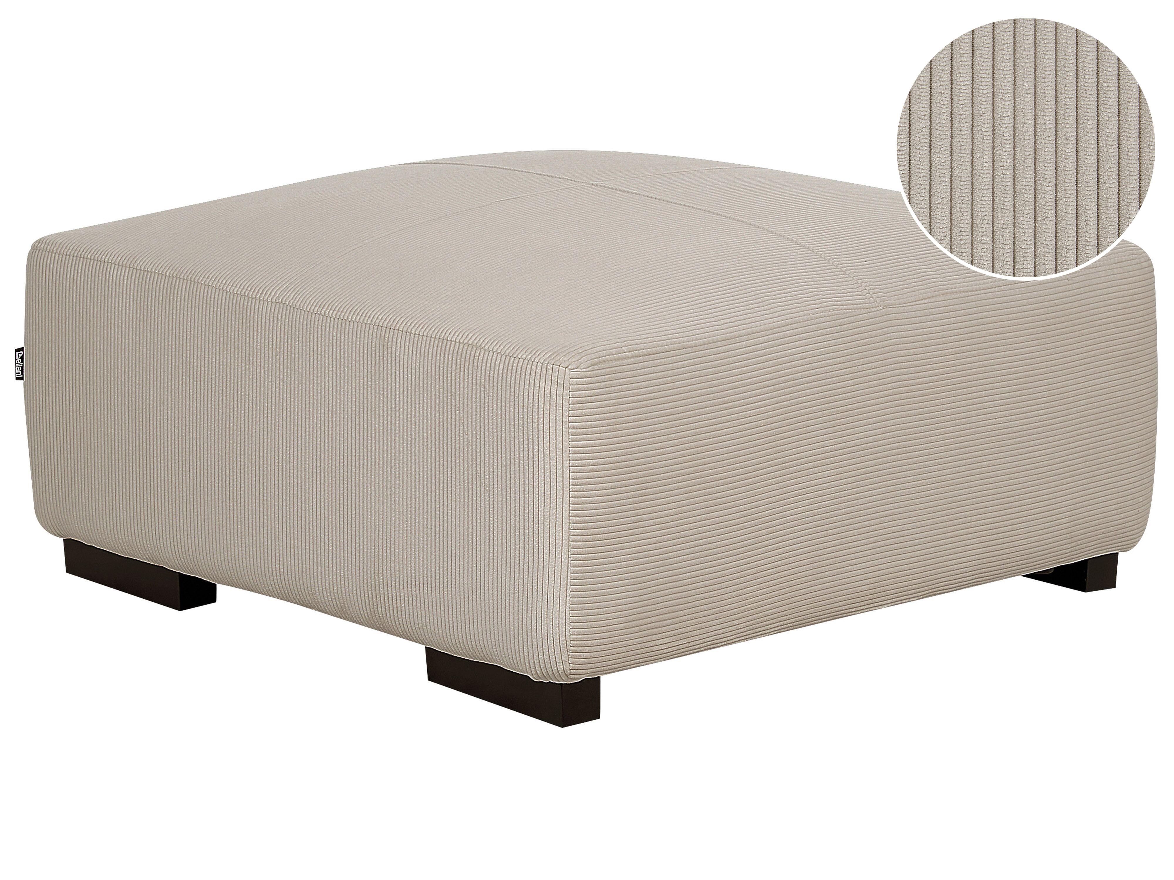 Ottomaan LUNGO Corduroy Beige