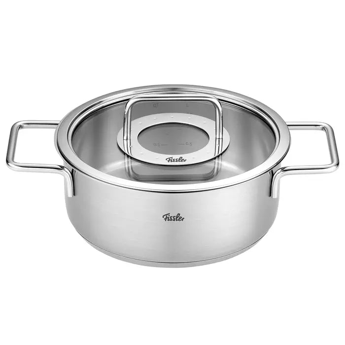 Fissler Pure Collection Pannenset met glazen deksel - 4 delig