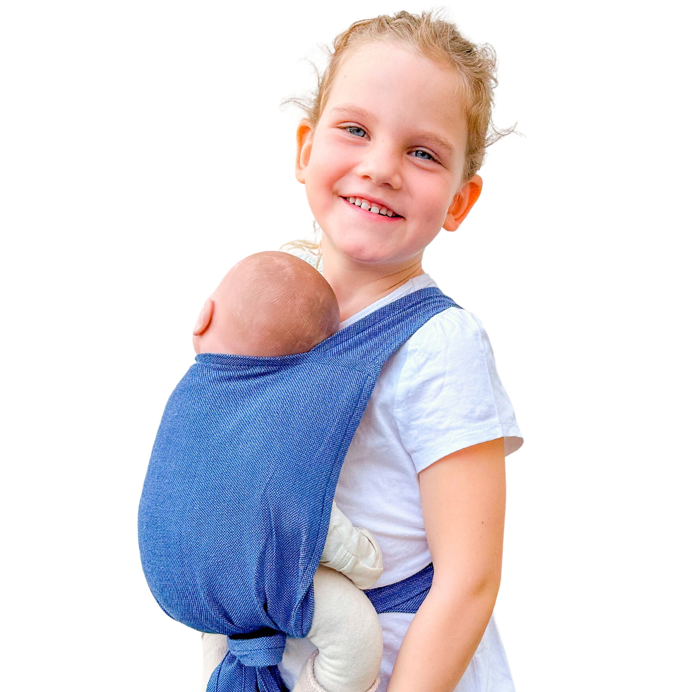 HOPPEDIZ® Puppenzubehör Puppentrage blau melange
