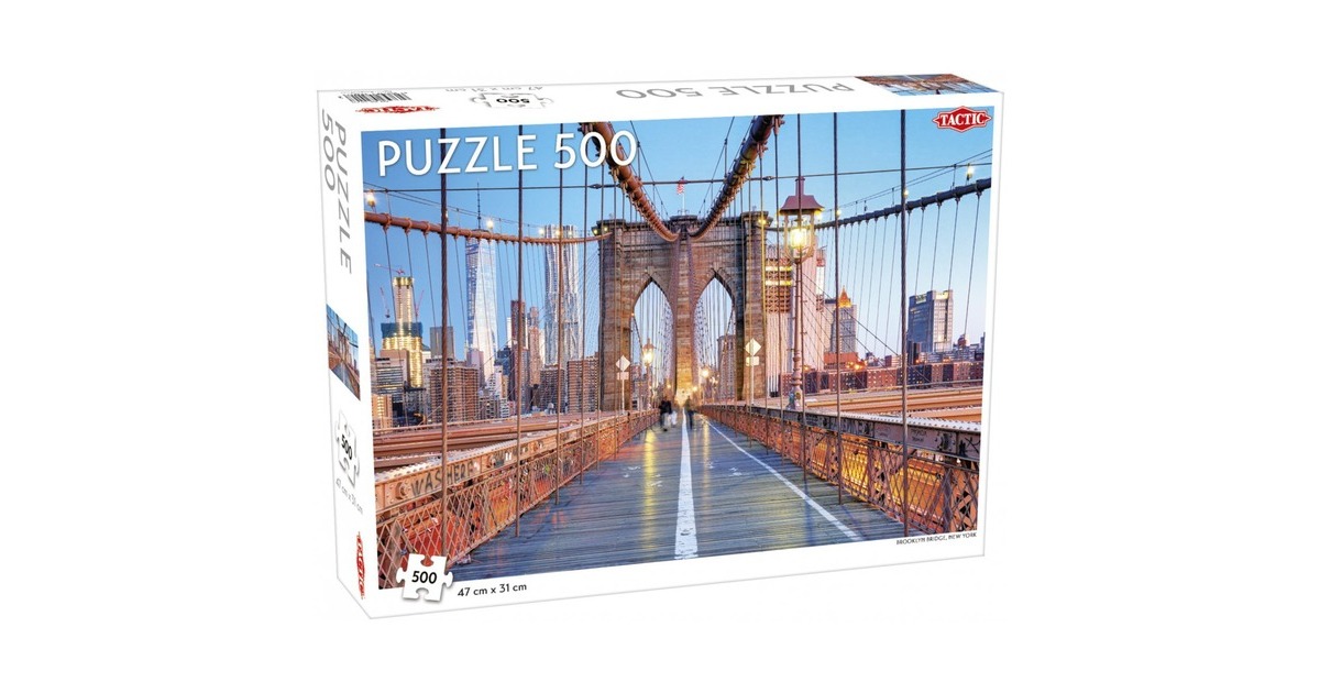 TacticPuzzel Around the World: Brooklyn Bridge, New York  (500 stukjes)