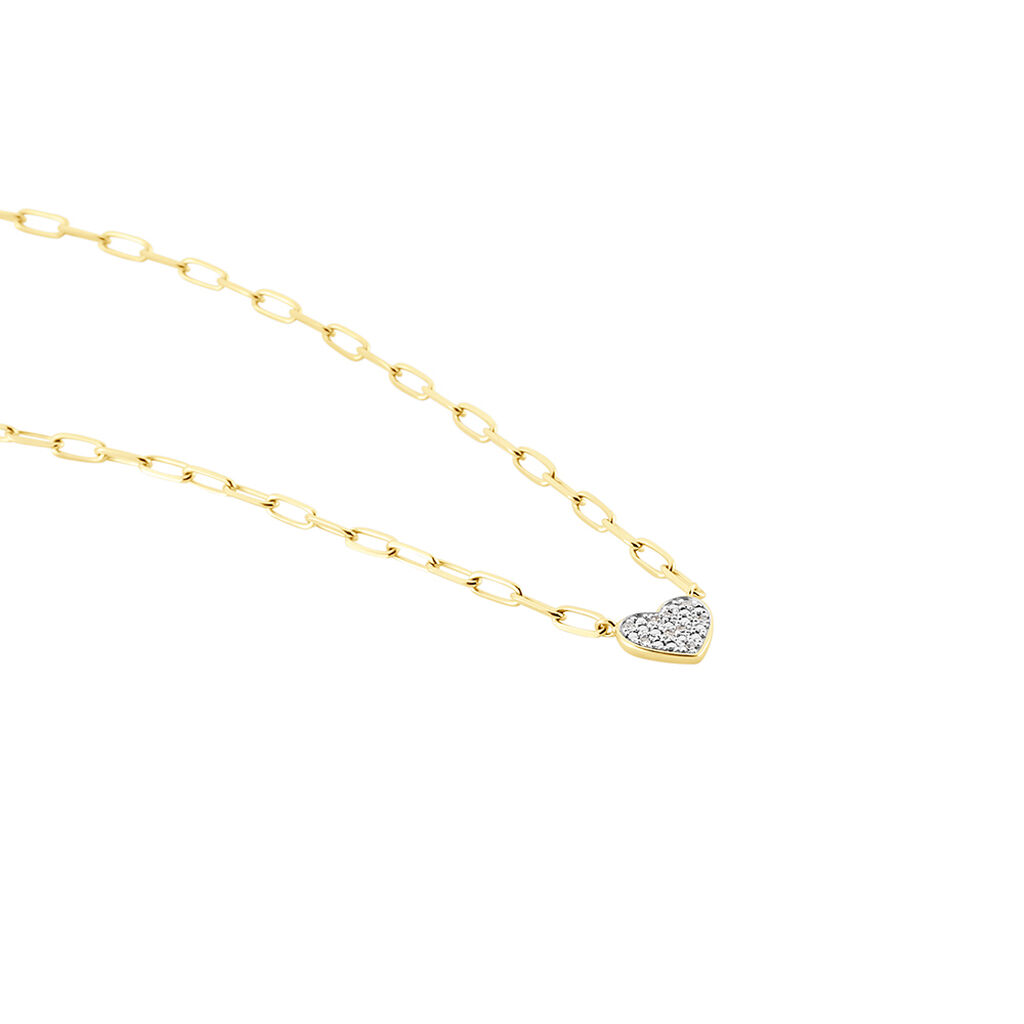 Collier Loved One Or Jaune Diamant