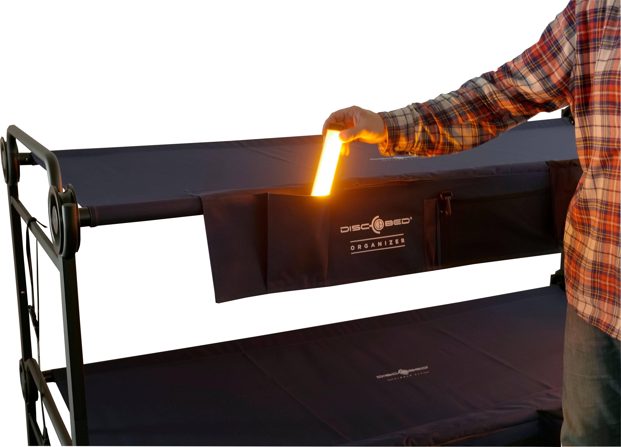 Disc-O-Bed Campingliege XLT mit Taschenlampe