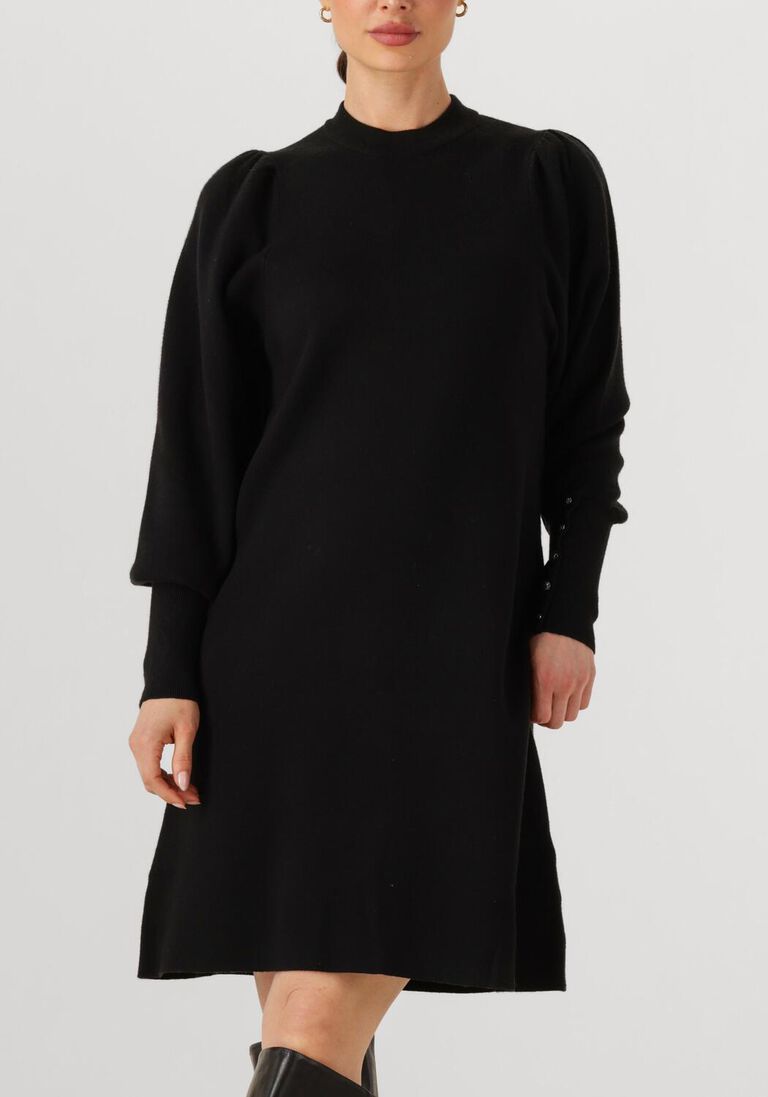 zwarte janice midi jurk clay