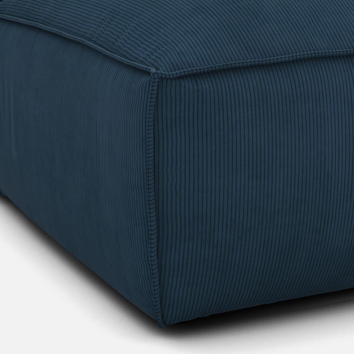LA REDOUTE INTERIEURS<br>Sofá lounge, direito, veludo cotelê, Seven