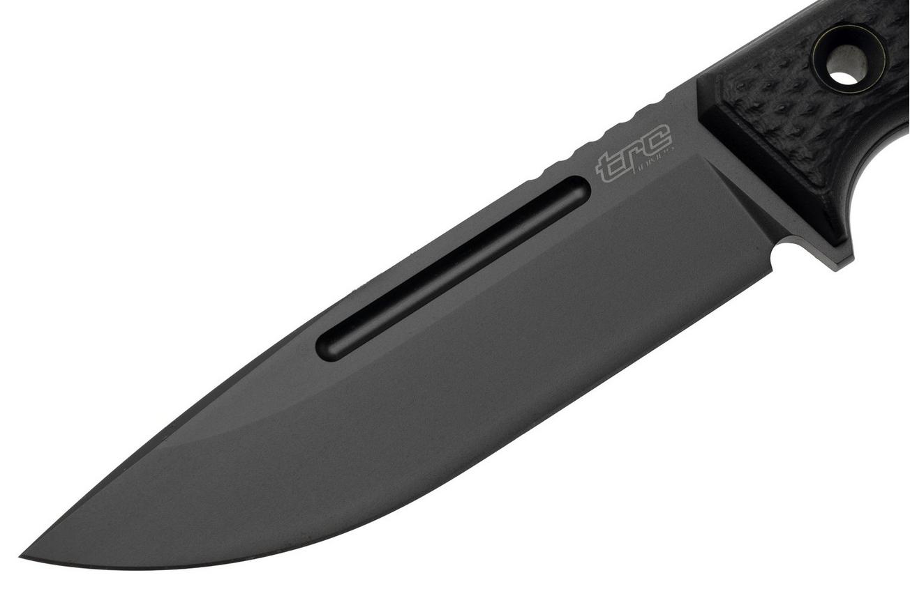 TRC Knives South Pole, Black DLC Vanadis 4 Extra, Black G10, survivalmes