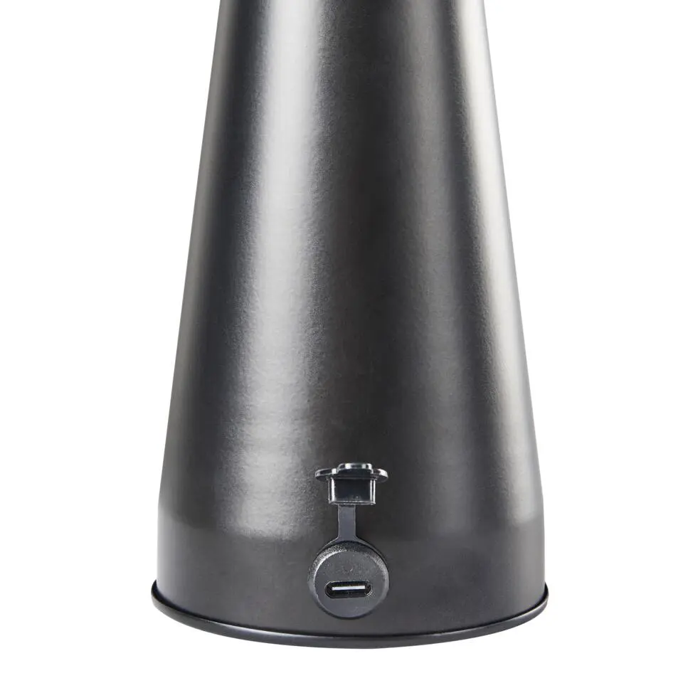 BOCONO - Draadloze LED tafellamp - Zwart - IJzer