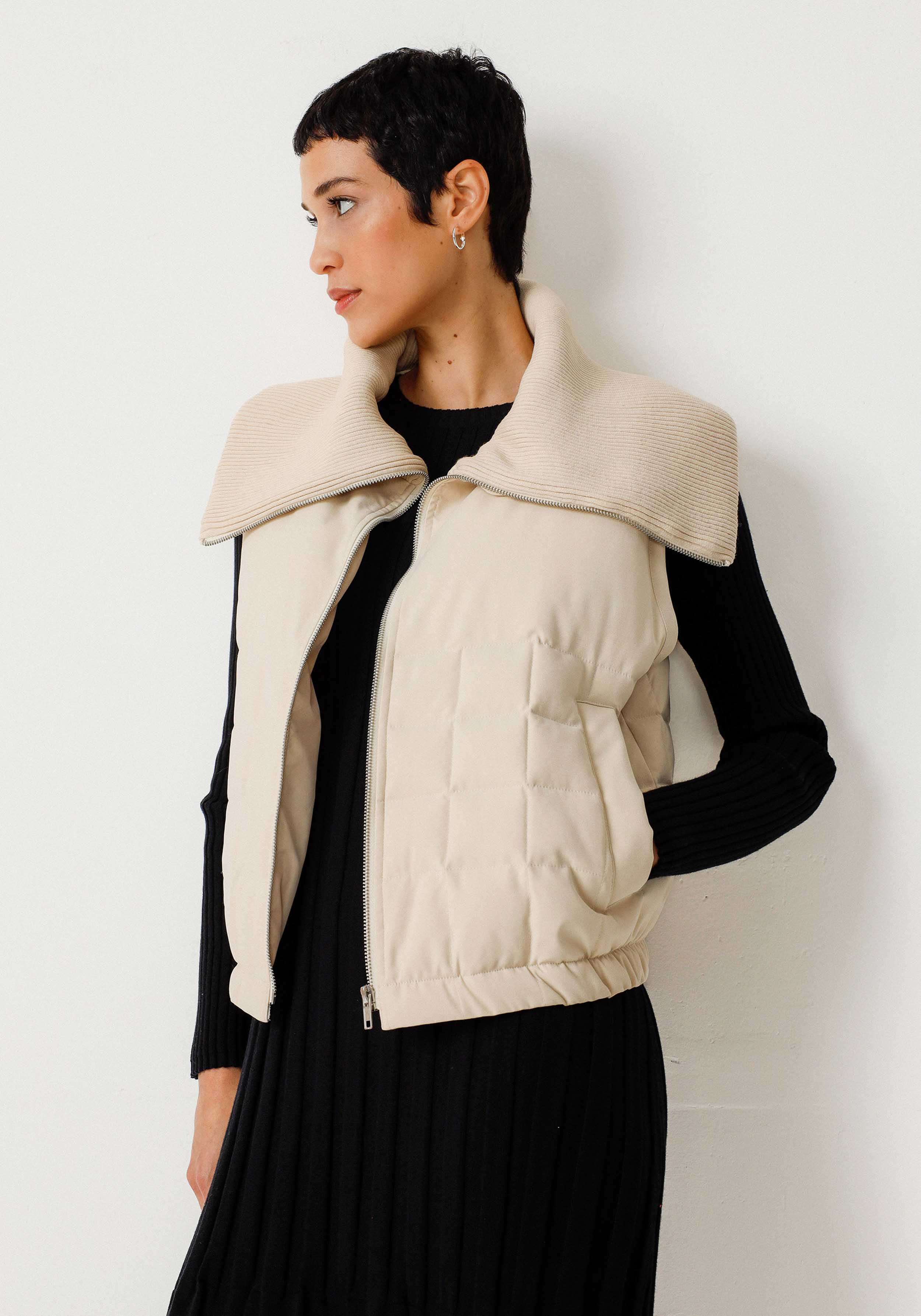 SKFK Pufferweste Amila Cream