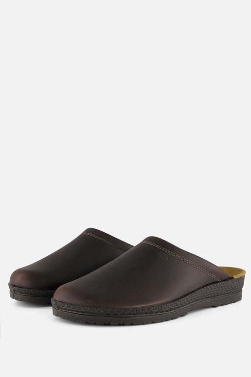 Rohde Pantoffels bruin Leer