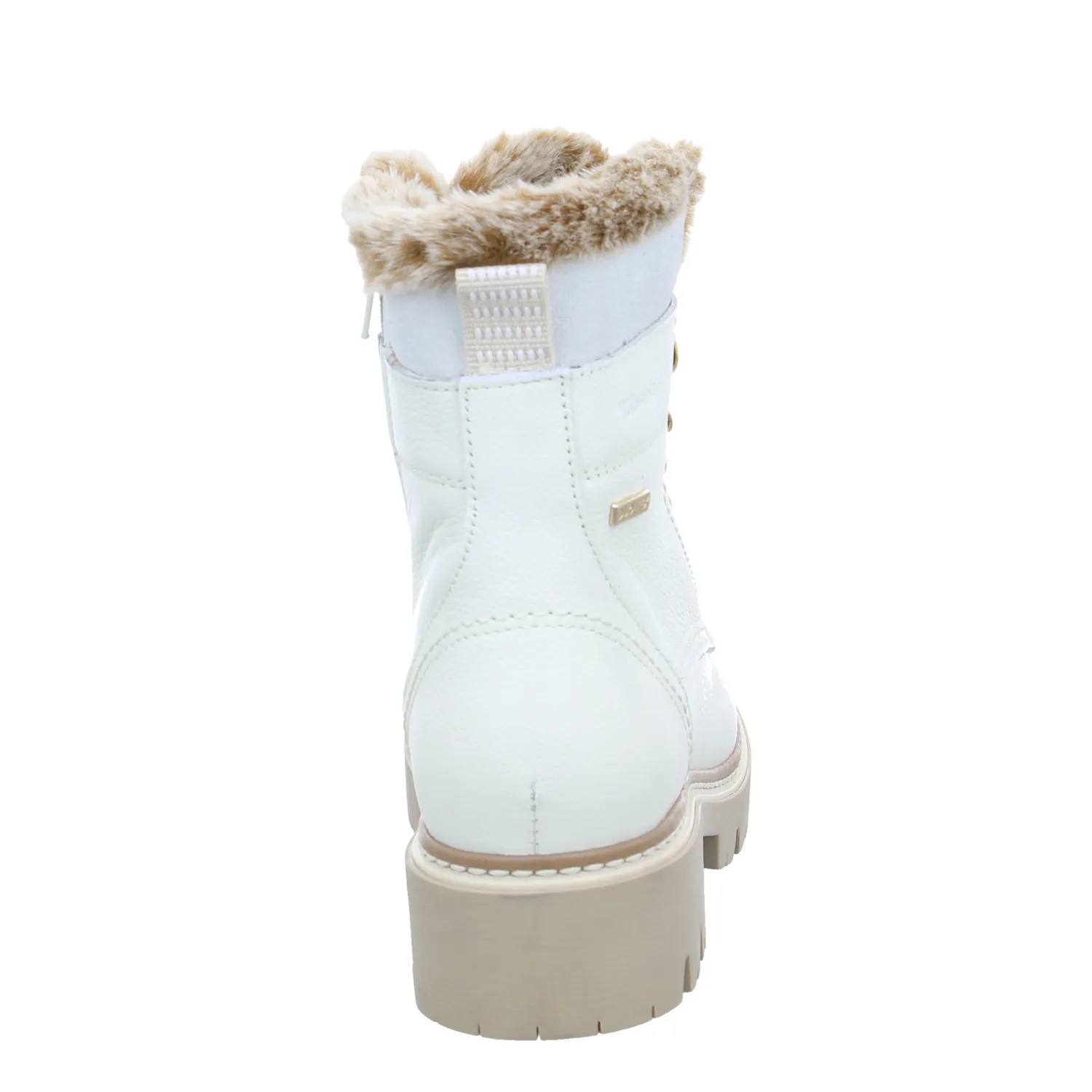 TAMARIS Boot Offwhite Leder  mit Tex - Membrane