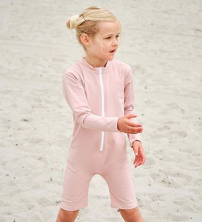 Petit Crabe Bådeheldragt - Combi - UV50+ - Pudderrosa