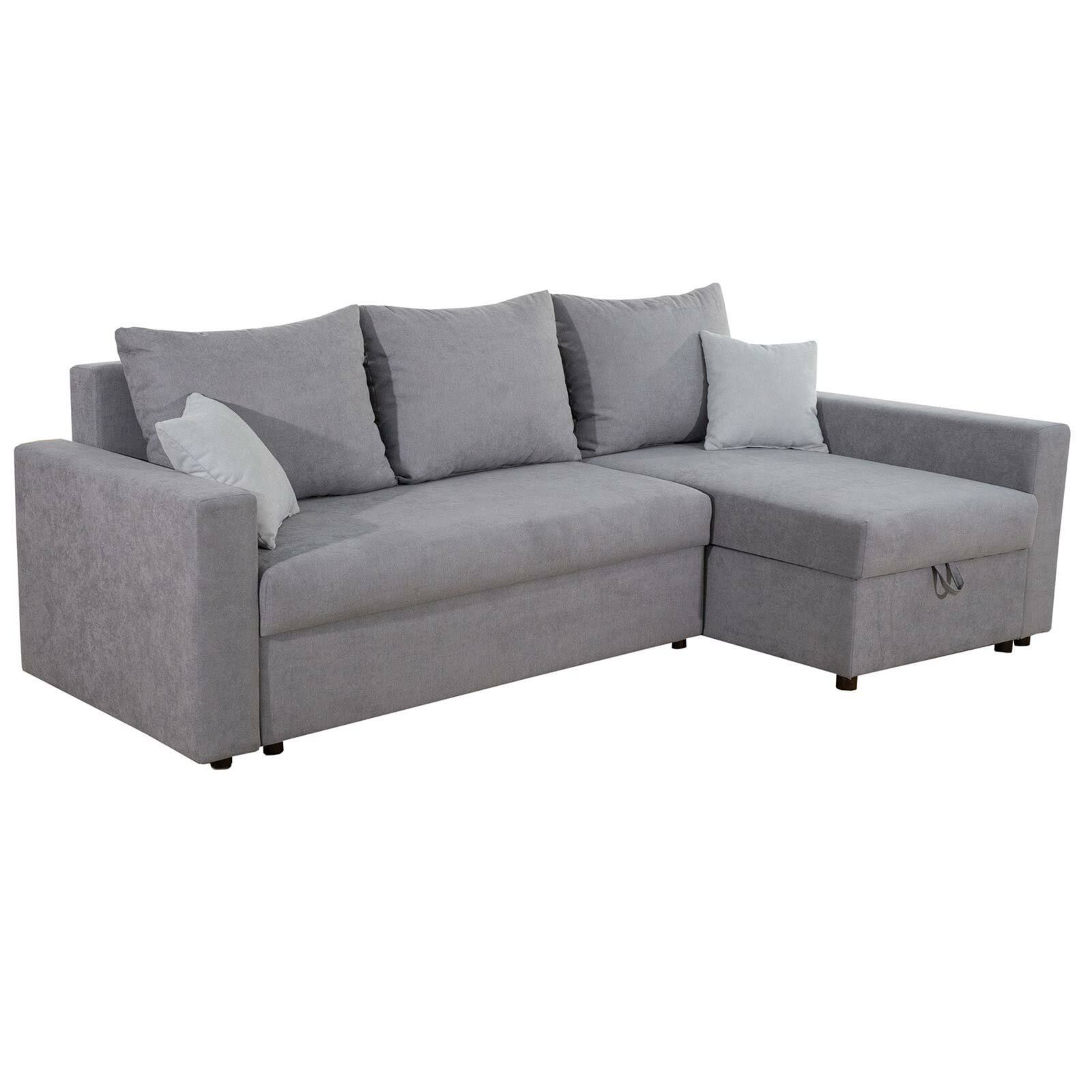 Roller Funktionsecke - Dunkelgrau - Flockstoff - Liegefunktion Sofa Wo