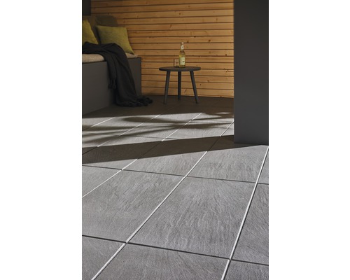 FLAIRSTONE betonnen terrastegel Atlanta City grijs afgeschuind 60 cm x 30 cm x 4,5 cm