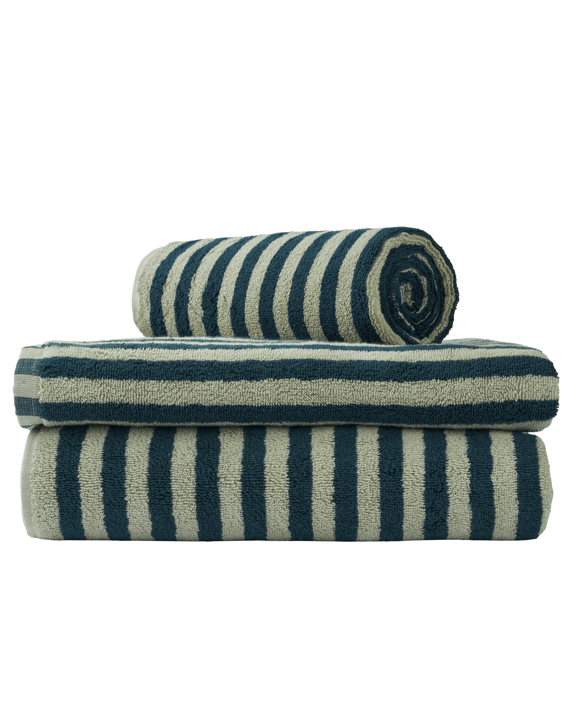 Bongusta  Naram håndklæde - Sea Foam & Deep Teal