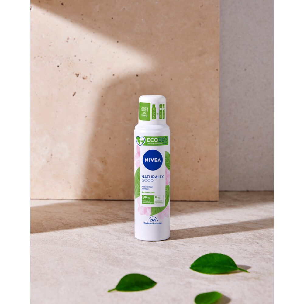 6x Nivea Deodorant Spray Naturally Good Green Tea125 ml