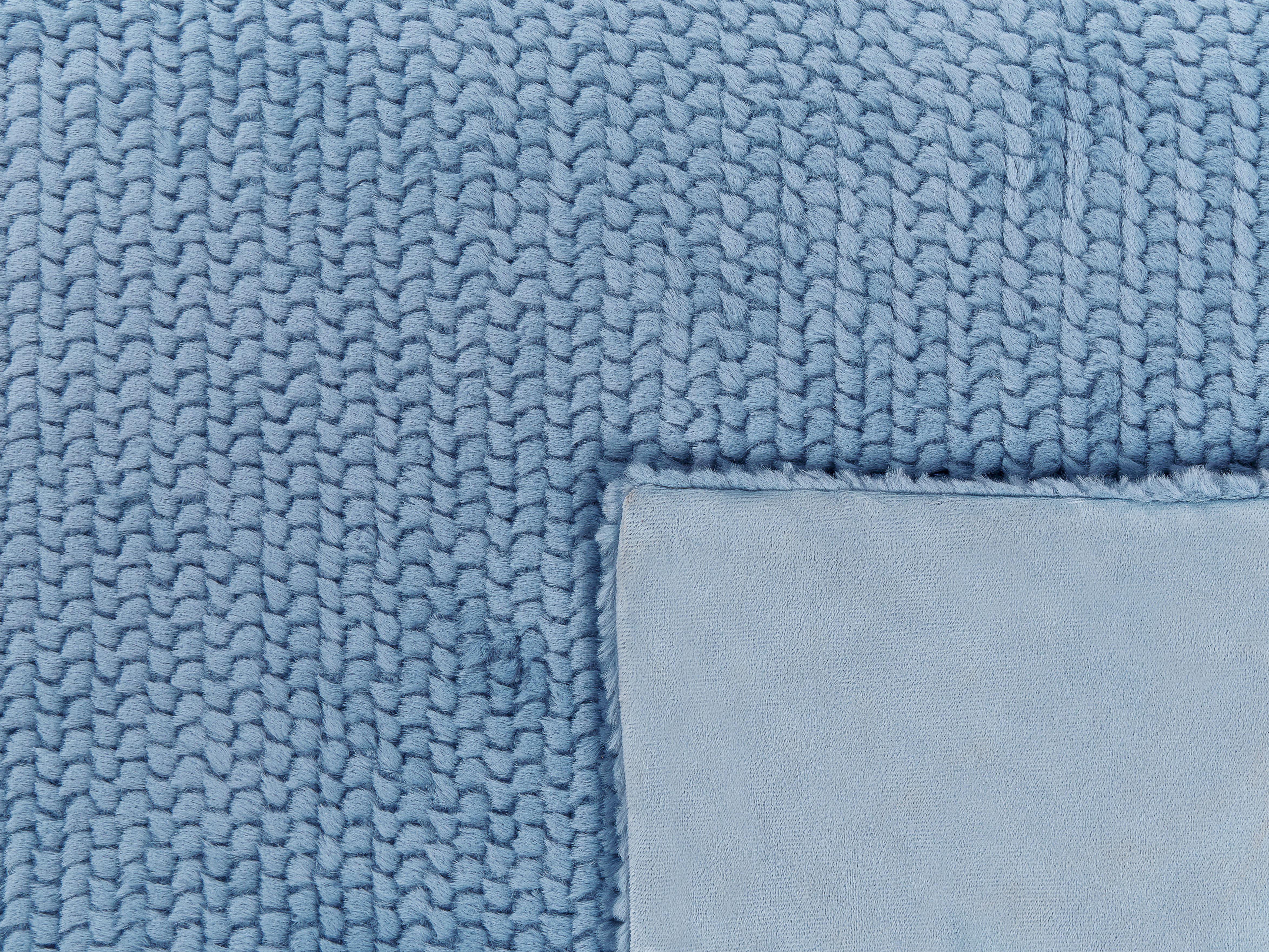 Plaid BJAS 200 x 220 cm Blauw