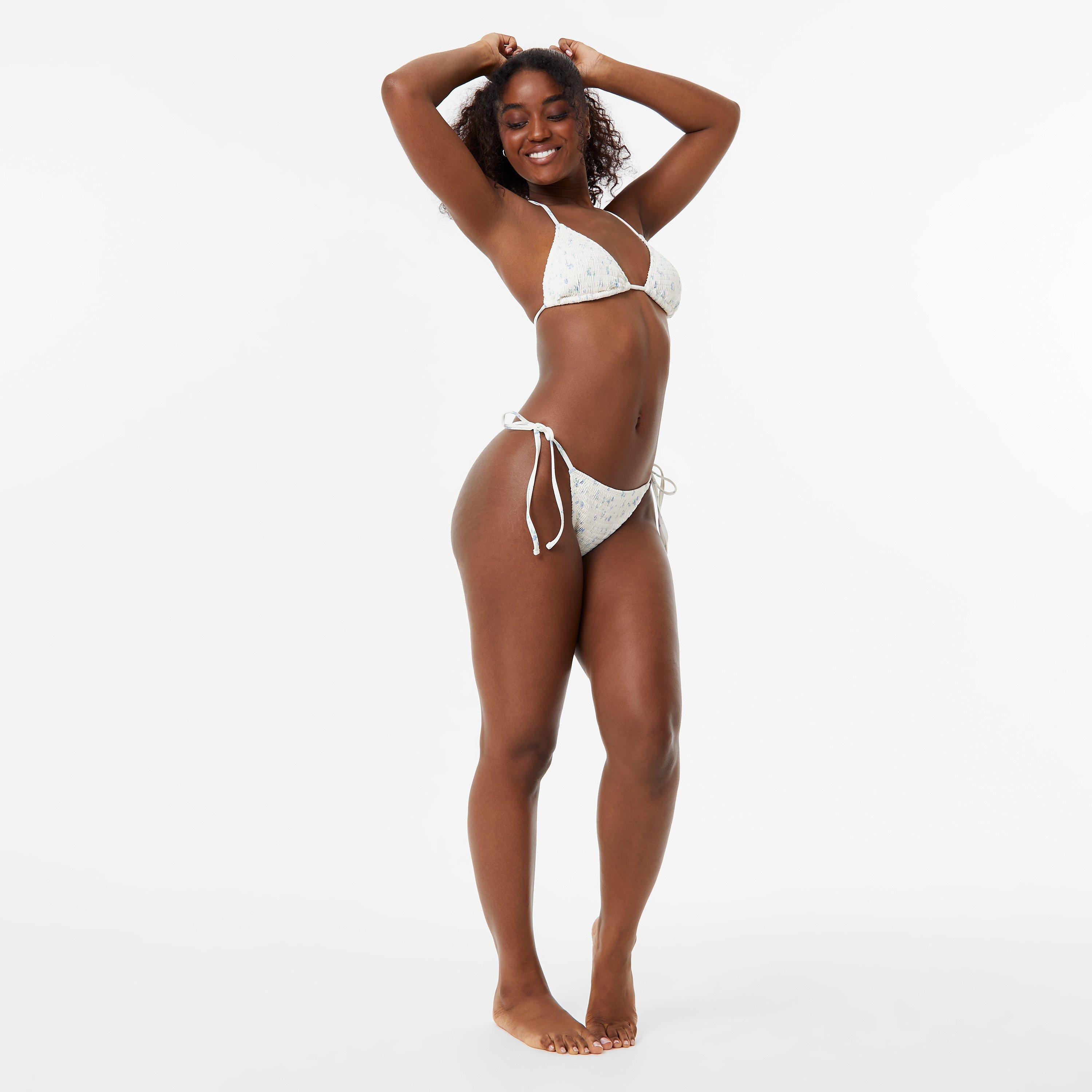 Jack Wills JW Shirred Tie Side Bikini Bottom
