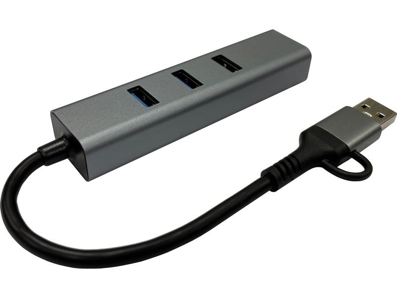 LC-Power LC-HUB-C-multi-9 RJ45-Anschluss für Netzwerkverbindung