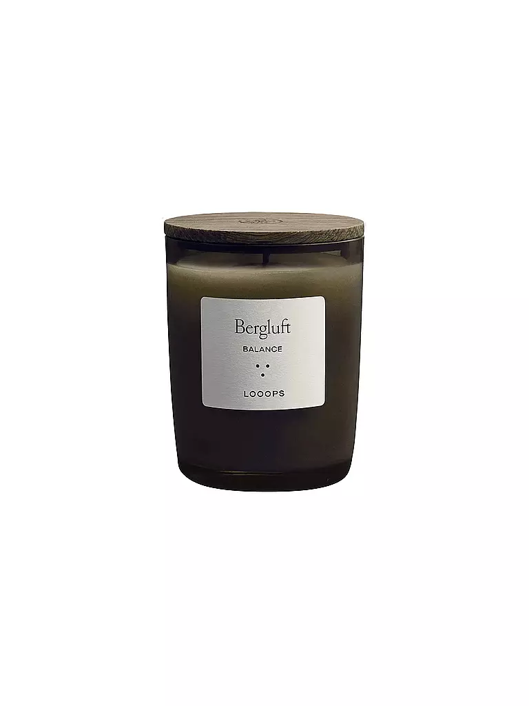 LOOOPS Duftkerze 75g BERGLUFT  dunkelgrün