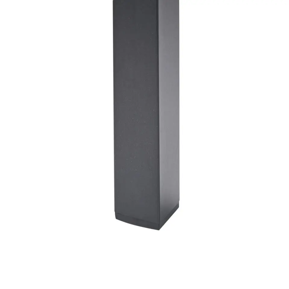 VERNIO - Tuinset voor 6 - Zwart - Kunsthout/Aluminium