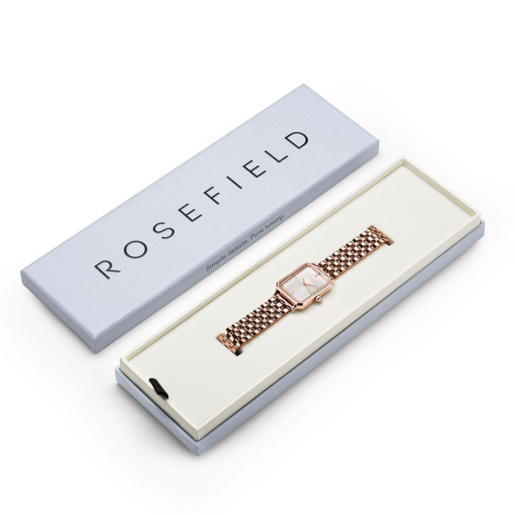 Montre Rosefield Octagon Blanc