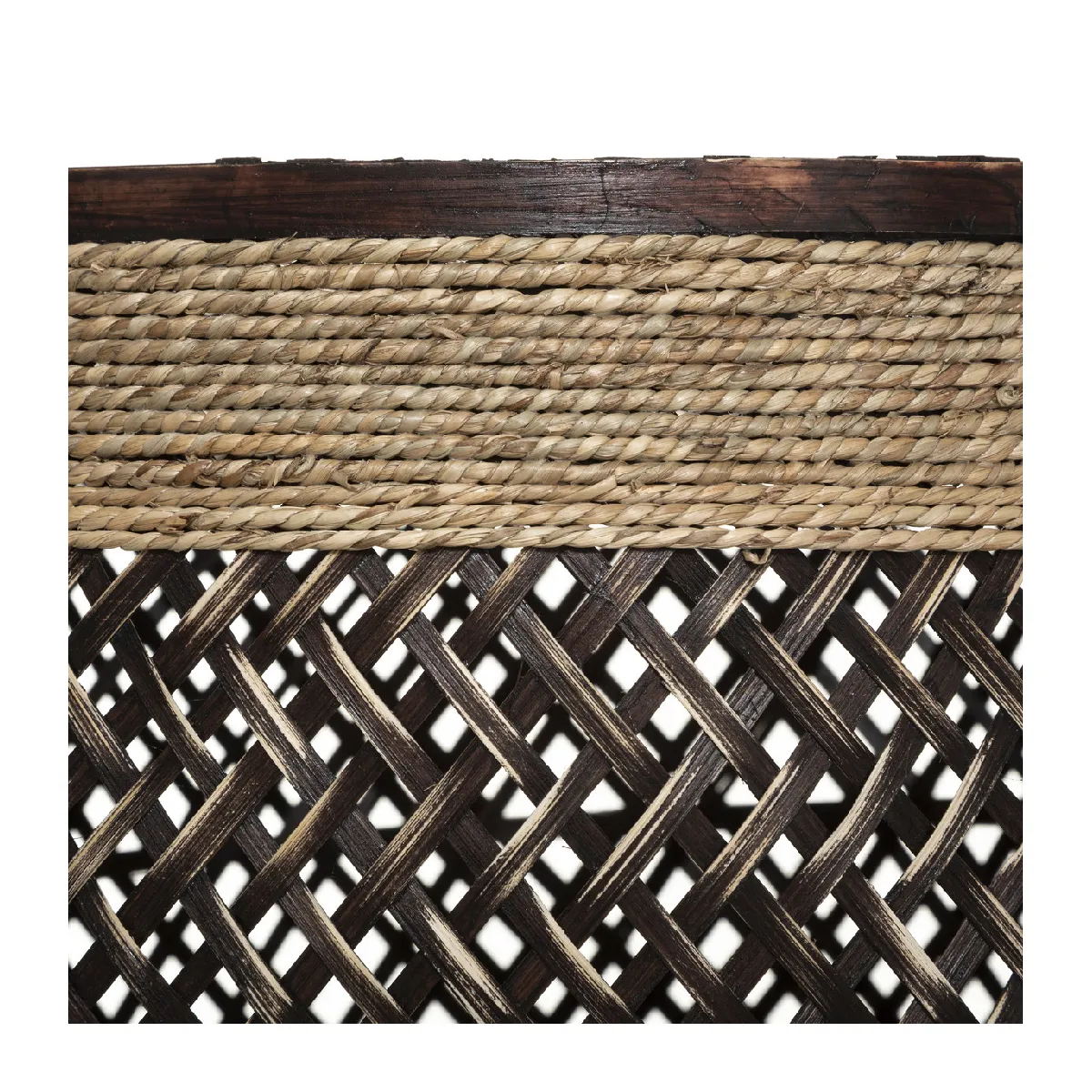 Atmosphera, Createur D'Interieur Atmosphera Paniers bambou corde - Lot de 3 - Marron