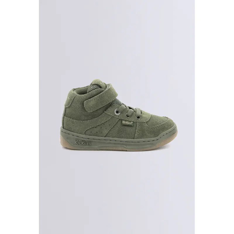 KICKALIEN KAKI SNEAKERS HAUTES Cuir Garçon