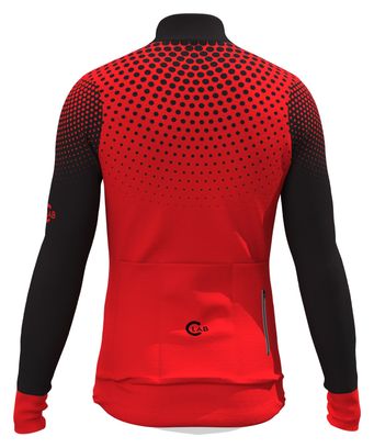 Maillot Manches Longues ORDINO Dot Rouge/Noir