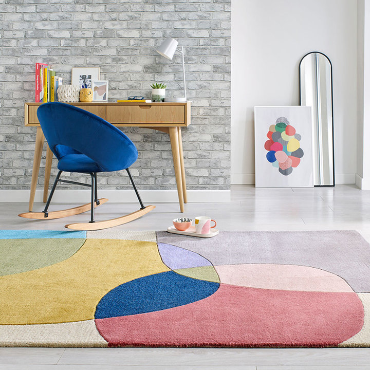 Modern vloerkleed - Rado Glow Multicolor | Organisch