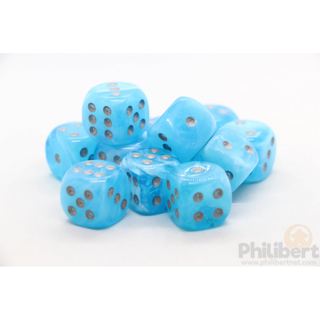 Set de 12 Dés 6 Faces Chessex : Nebula