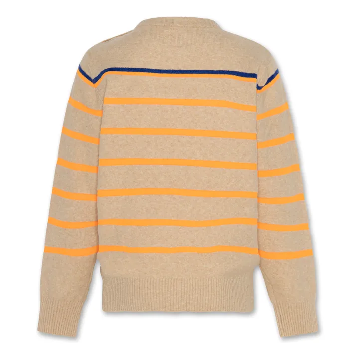 AO76 Pull Caled Rayé | Jaune