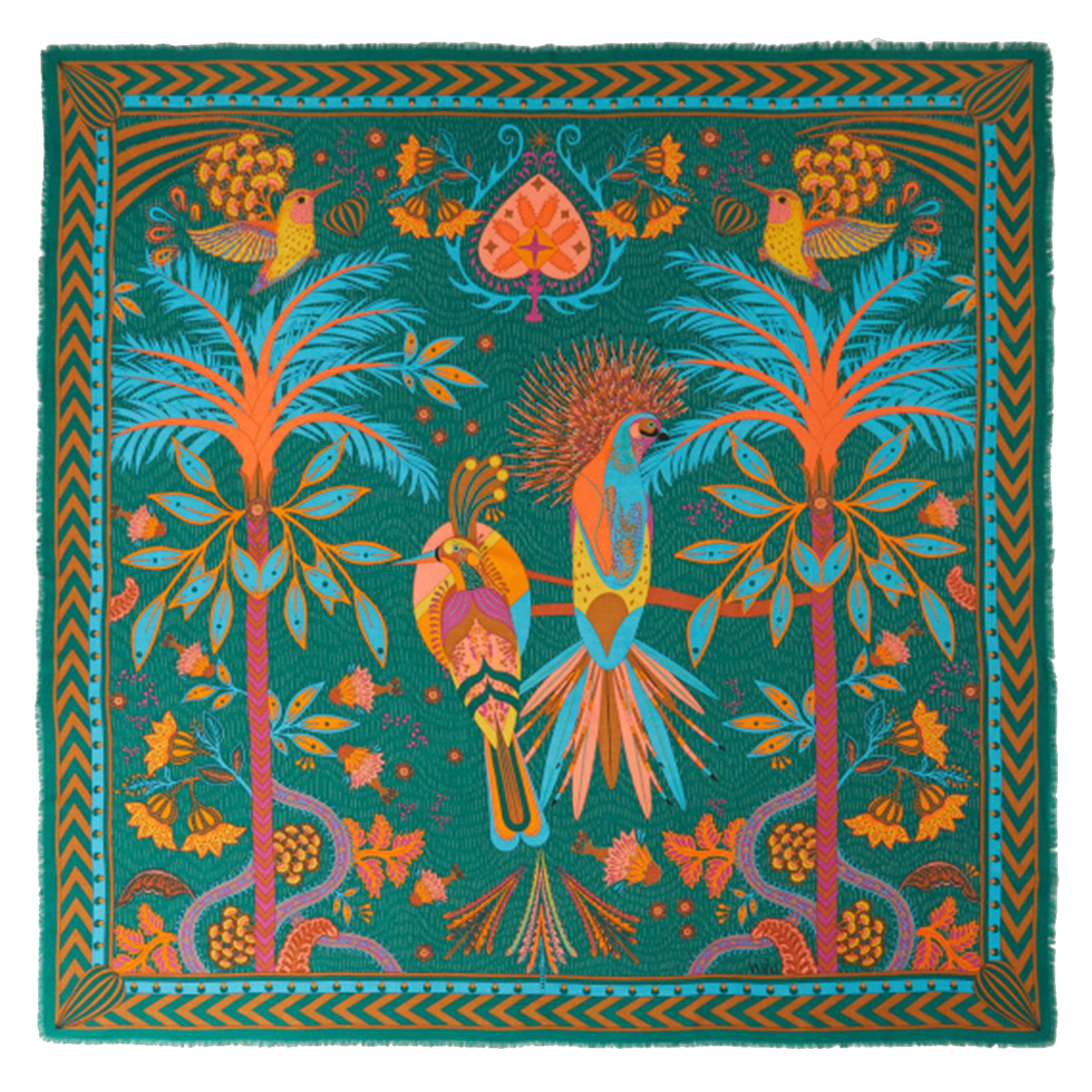 MAGIC INDIA - Foulard imprimé | Vert