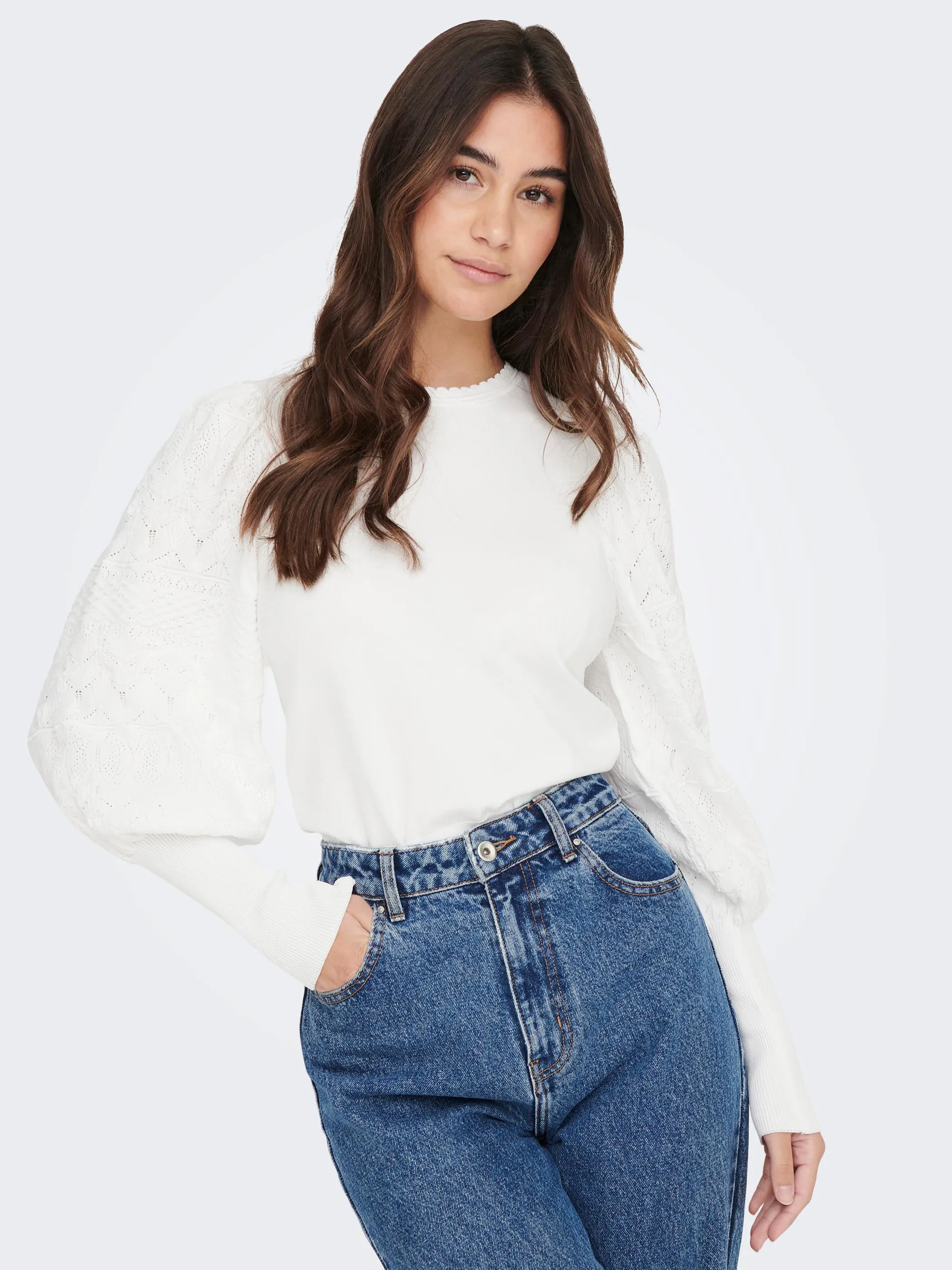 Only ONLMELITA L/S O-NECK Strickpullover