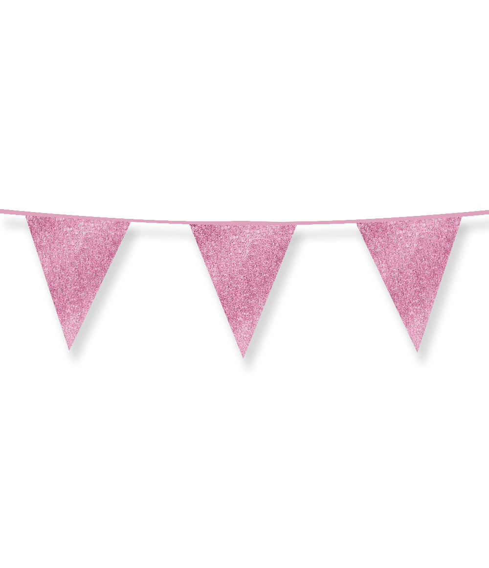 Roze Slinger Glitter 6m