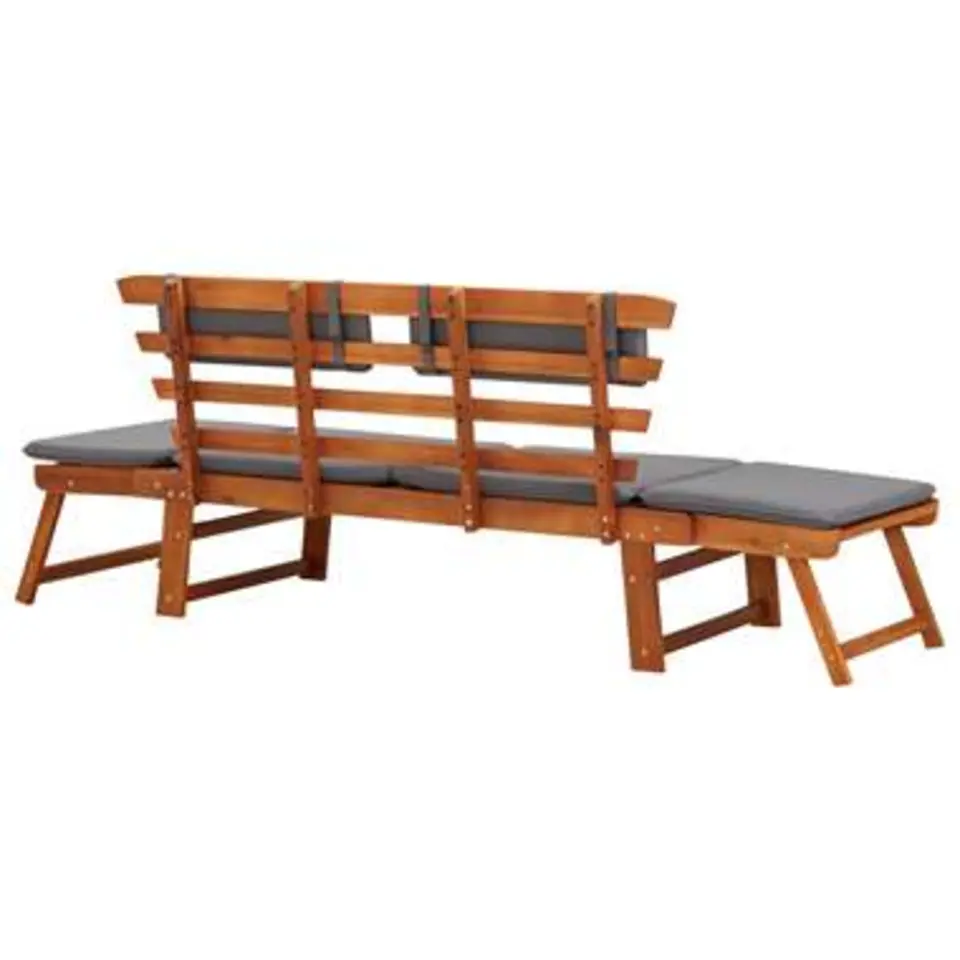 vidaXL - Ligbed - Bruin - Hout